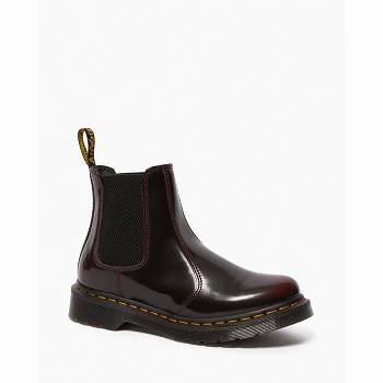 Dr Martens Női 2976 Arcadia Bőr Chelsea Csizma Bordó